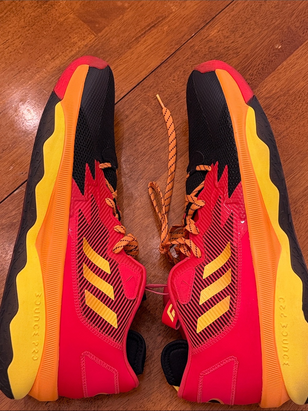 adidas Men Red, Yellow & Black Athletic Sneakers The Incredibles size 18